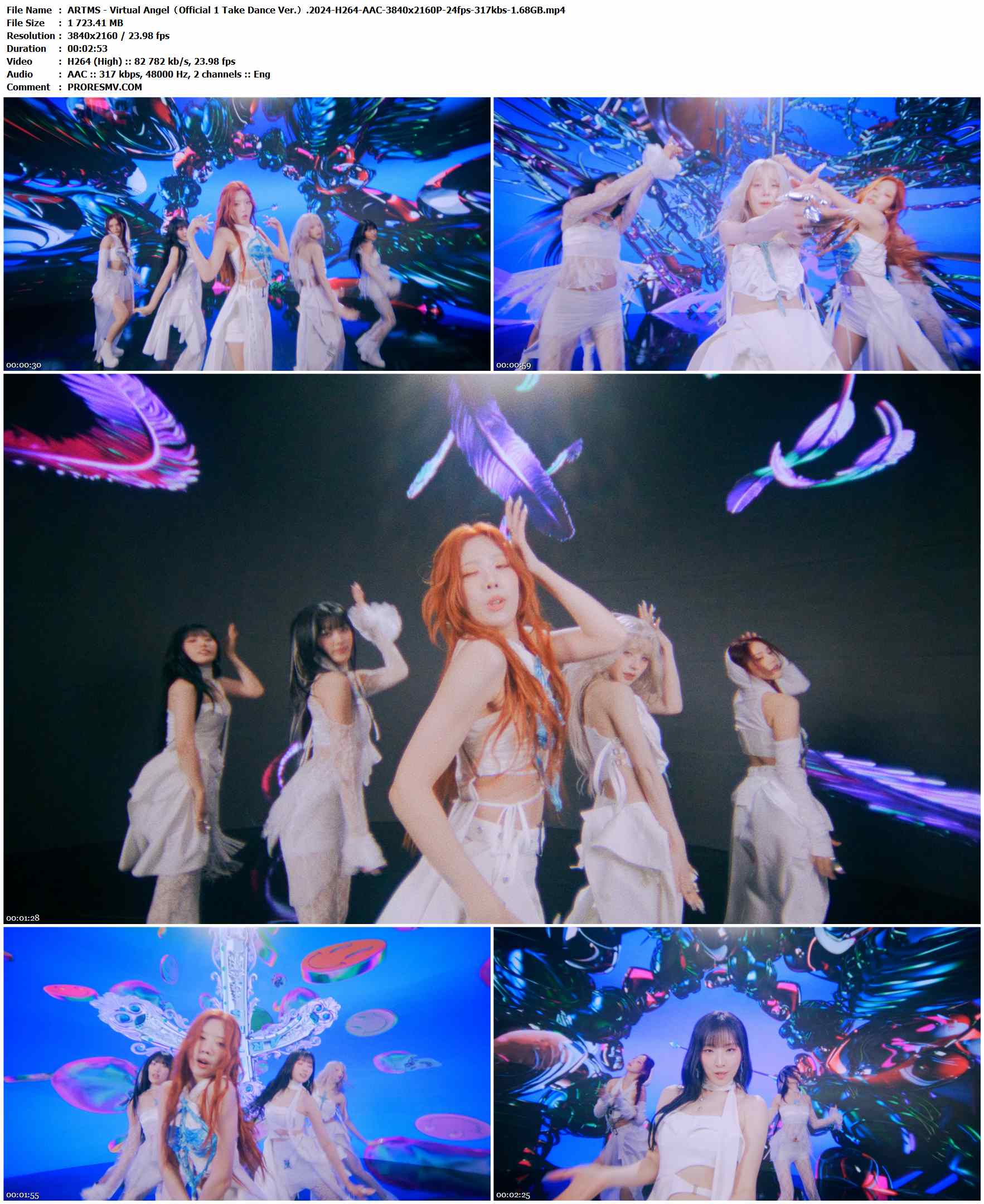 ARTMS - Virtual Angel（Official 1 Take Dance Ver.）.2024-H264-AAC-3840x2160P-24fps-317kbs-1.68GB官方MV_高清MV
